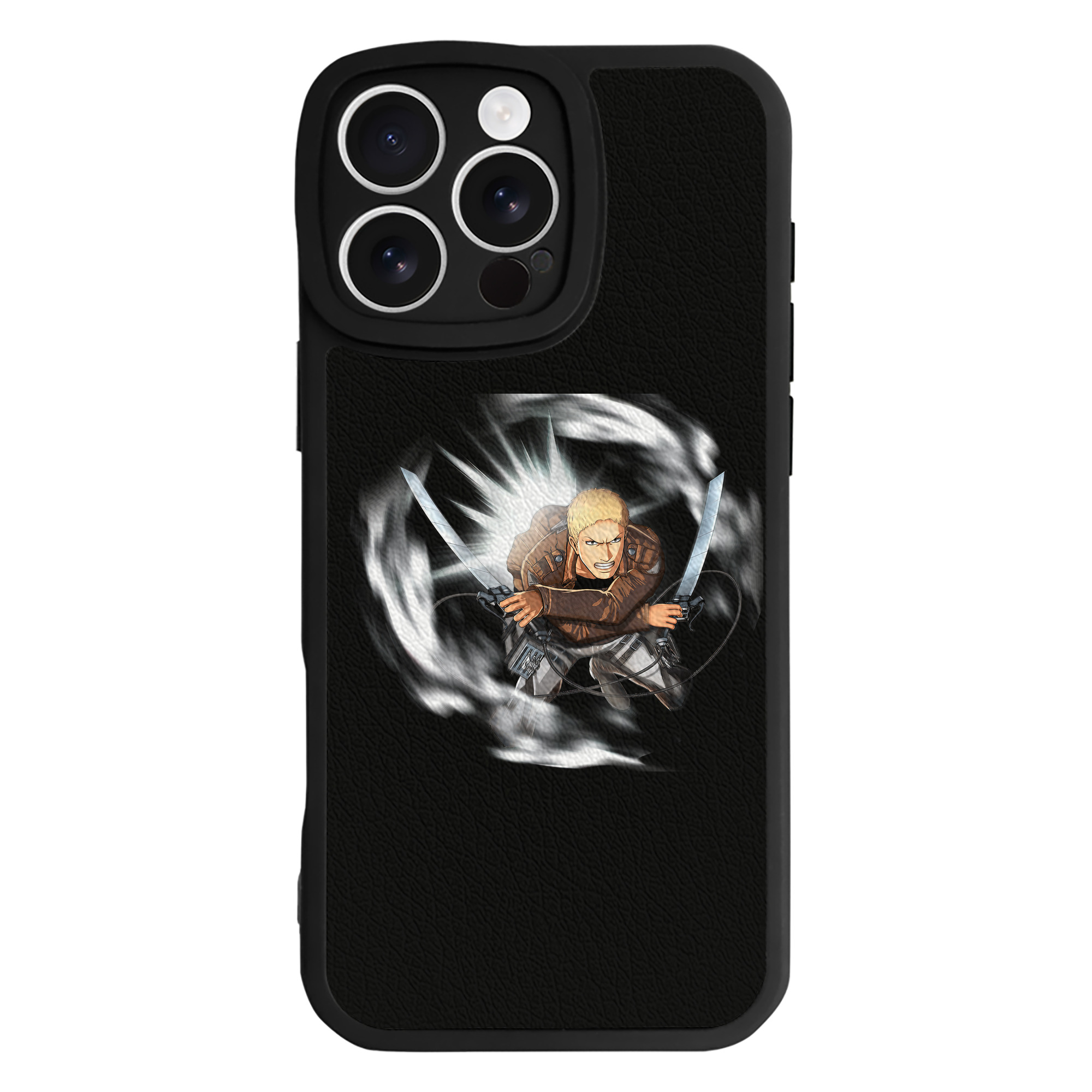 （画像用） 進撃の巨人 ライナー・ブラウン Attack on Titan Reiner Braun 【iPhone 16シリーズ対応】シリコンスマホケース（レザー調） 材質：シリコン